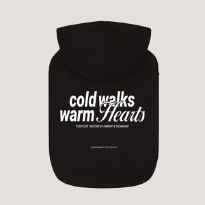 Honden Hoodie met Cold Walks print