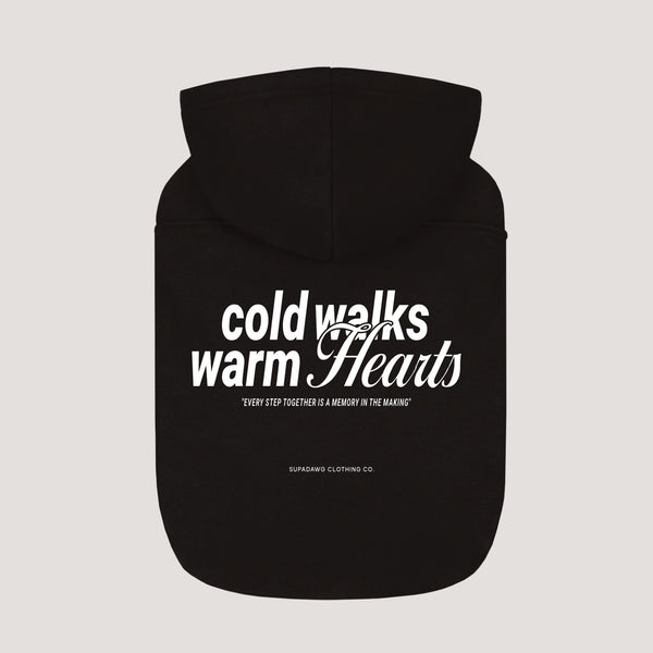 Honden Hoodie met Cold Walks print