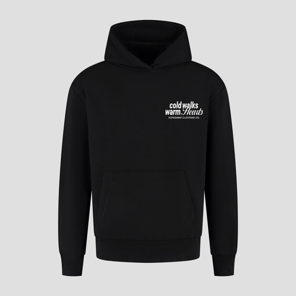 Voorkant Oversized Hoodie met Cold Walks print