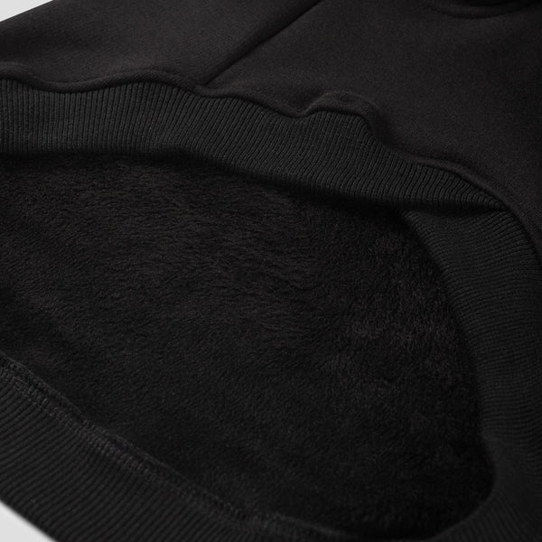 Close up Honden Hoodie binnenkant fleece