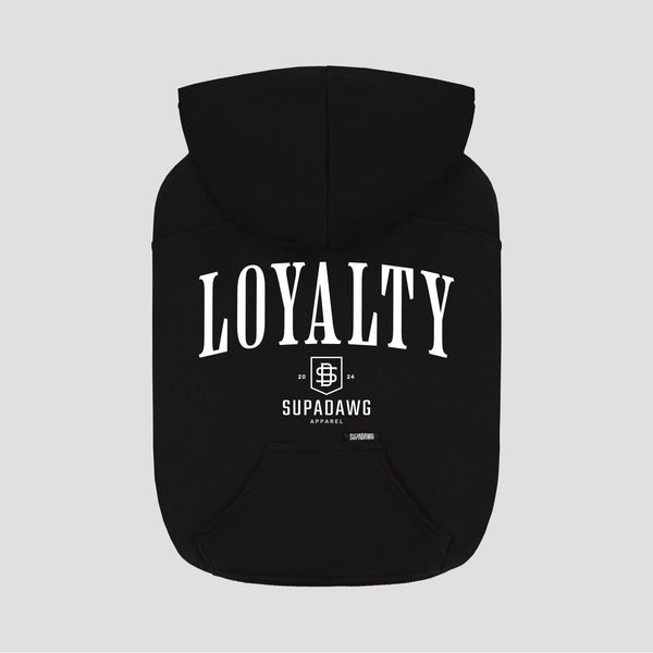 Honden Hoodie met Loyalty print