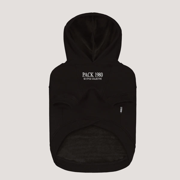 Voorkant Honden Hoodie met Pack 1980 print