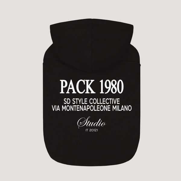Honden Hoodie met Pack 1980 print