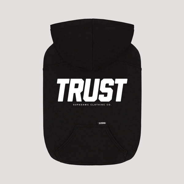 Honden Hoodie met Trust Print