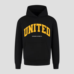 Voorkant Oversized Hoodie met United print
