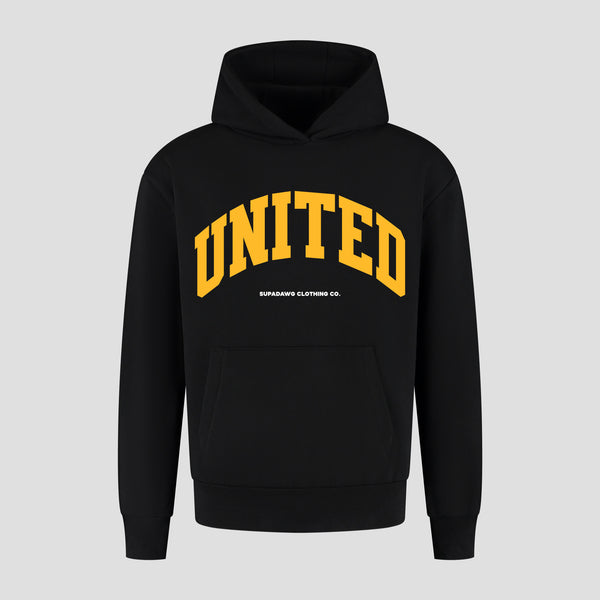 Voorkant Oversized Hoodie met United print