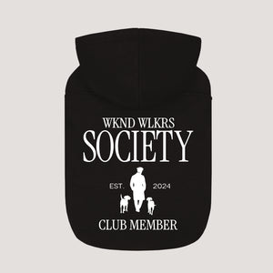 Honden Hoodie met WKND WLKRS Society print