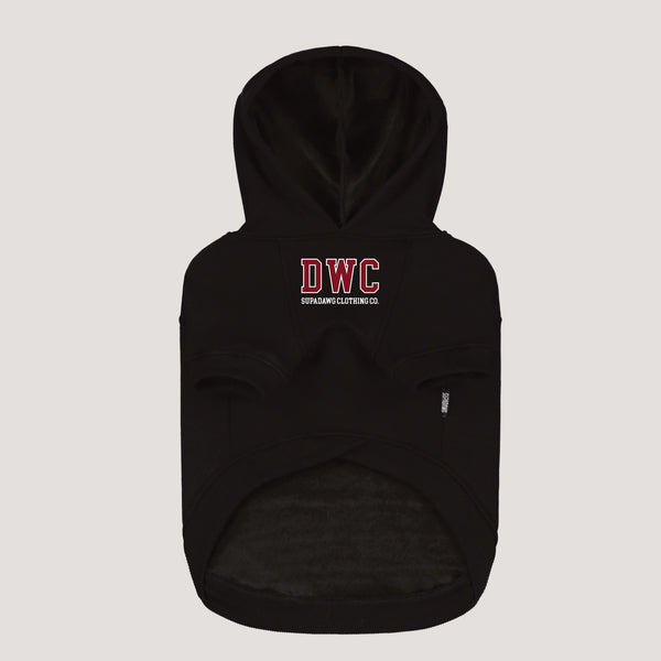 Voorkant Honden Hoodie met DWC print