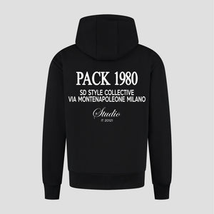 Achterkant Oversized Hoodie met Pack 1980 print