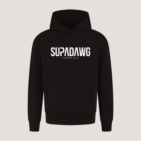 Voorkant Oversized Hoodie met SupaDawg Essentials print